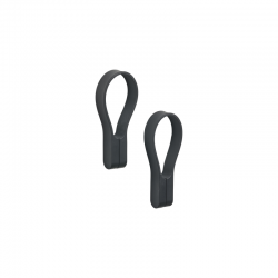Set of 2 Towel Strap/Magnet Black - Loop Magnet - Zone Denmark