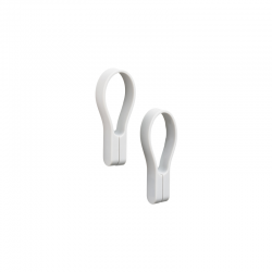 Conj. 2 Ganchos Magnéticos para Toalha Cinza Claro - Loop Magnet - Zone Denmark
