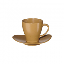 Taza con Platillo - Cuba Ocra Ocre - Asa Selection ASA SELECTION ASA1224429