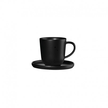 Taza para Expreso con Platillo 80ml - Coppa Kuro Negro - Asa Selection ASA SELECTION ASA19011190