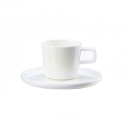 Taza de Café con Platillo 200ml – Oco Blanco - Asa Selection