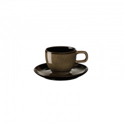 Taza para Exprés con Platillo Castaña - Kolibri - Asa Selection