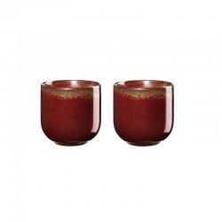 Conjunto de 2 Vasos para Té 150ml – Coppa Rusty Red - Asa Selection