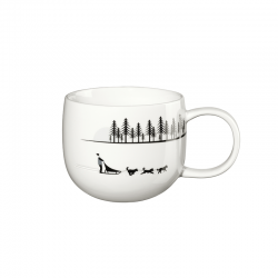 400ml Sled Dogs Mug - Joy Snow Tracks White - Asa Selection ASA SELECTION ASA16870286