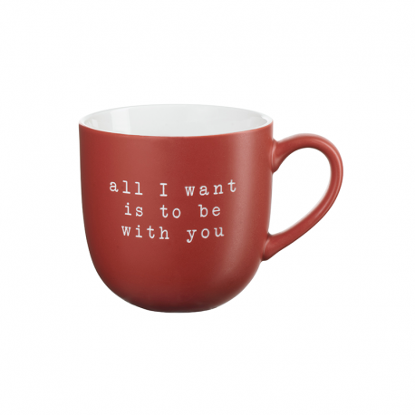 Caneca 350ml 'Be With You' - Hey! Vermelho - Asa Selection ASA SELECTION ASA17072277