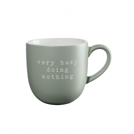 Caneca 'Very Busy Doing Nothing' 350ml - Hey! Verde - Asa Selection ASA SELECTION ASA17074277