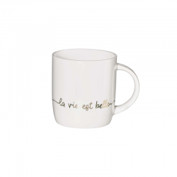 Caneca Ø8,7cm La Vie et Belle - Linia Branco - Asa Selection ASA SELECTION ASA18074414