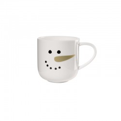 Caneca Boneco de Neve - Coppa Xmas Branco, Preto E Dourado - Asa Selection ASA SELECTION ASA19454014