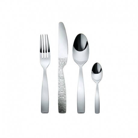 Cutlery Set 24 Pieces - Dressed Silver - Alessi ALESSI ALESMW03S24