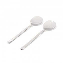 Salad Set - Ovale Silver - Alessi