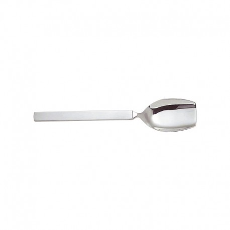 6 Ice Cream Spoon Set - Dry Silver - Alessi ALESSI ALES4180/22