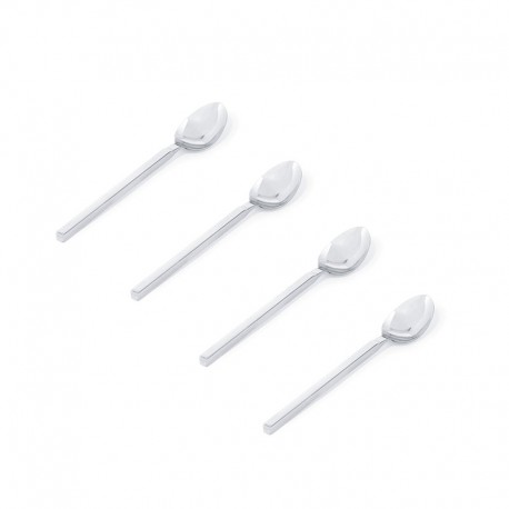 Conjunto de 4 Colheres para Mocaccino - Dry Prata - Alessi ALESSI ALES4180/9S4