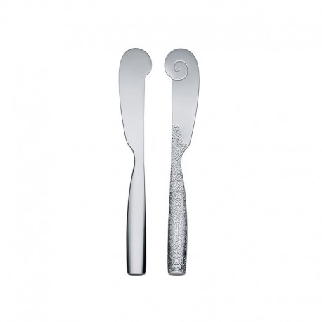 Set of 6 Butter Knives - Dressed Silver - Alessi ALESSI ALESMW03/37