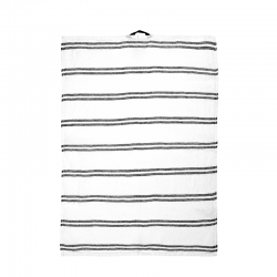 Paño de Cocina 50x70cm Lineas Blancas - Kitchen Textiles Blanco Y Negro - Asa Selection