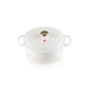 Cocotte Redonda con Corazones 22cm - L'Amour Blanco - Le Creuset LE CREUSET LC21177228451450