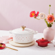 Cocotte Redonda con Corazones 22cm - L'Amour Blanco - Le Creuset LE CREUSET LC21177228451450