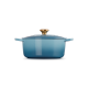 Cocotte Redonda 26cm Chambray con Pomo Dorado - Signature - Le Creuset LE CREUSET LC21177264344441