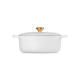 Oval Casserole 27cm White with Gold Knob - Signature - Le Creuset LE CREUSET LC21178270101441