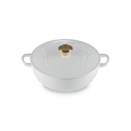 Casserole 26cm Cotton with Golden Knob - Holly - Le Creuset LE CREUSET LC21994264314464