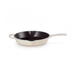 Cast Iron Deep Skillet 26cm Meringue - Le Creuset