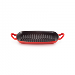 Shallow Rectangular Grill 30cm Cerise - Le Creuset