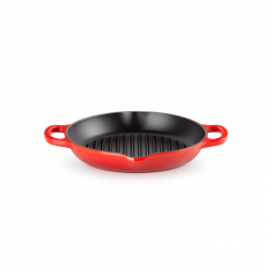 Cast Iron Deep Round Grill 25cm Cerise - Le Creuset