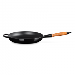 Frying Pan with Wooden Handle 28cm Black - Signature - Le Creuset LE CREUSET LC20258281400422