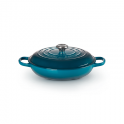 Shallow Casserole 30cm Deep Teal - Signature - Le Creuset