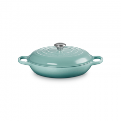 Cacerola Baja 30cm Sea Salt - Signature - Le Creuset