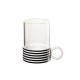 TeaLight Holder Stripes ø8,4cm - New Memphis White And Black - Asa Selection ASA SELECTION ASA86135086