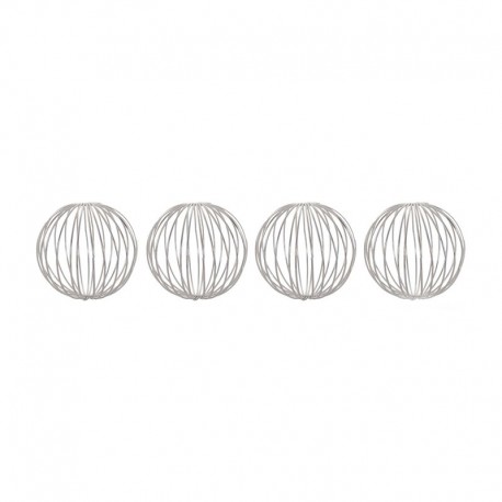 Set of 4 Silver Metal Balls ø6cm - Deko - Asa Selection ASA SELECTION ASA125950