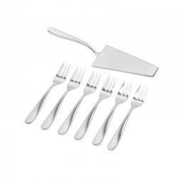 Cutlery Set 7 Pieces - Nuovo Milano Silver - Alessi ALESSI ALES5180S7