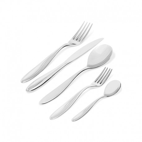 Cutlery Set 5 Pieces - Mami Silver - Alessi ALESSI ALESSG38S5
