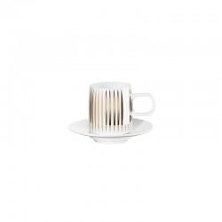 Taza Expreso con Platillo - Muga Rayas Blanco Y Dorado - Asa Selection ASA SELECTION ASA29162425
