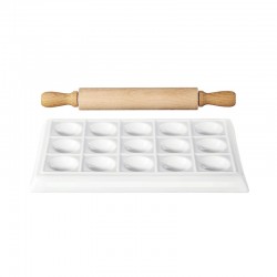 Ravioli Maker and Rolling Pin – 250ºC White - Asa Selection ASA SELECTION ASA52410017