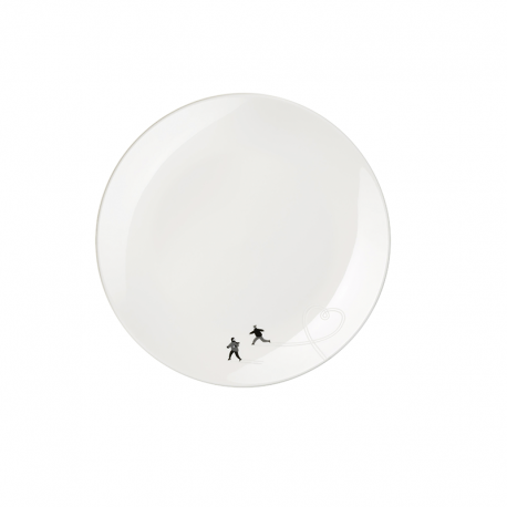 Plato de Postre Patinaje sobre Hielo - Joy Snow Tracks Blanco - Asa Selection ASA SELECTION ASA16831286