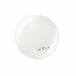 Plato de Postre Polo Norte - Joy Snow Tracks Blanco - Asa Selection ASA SELECTION ASA16832286