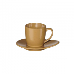 Taza Expresso con Platillo - Cuba Ocra Ocre - Asa Selection ASA SELECTION ASA1231429