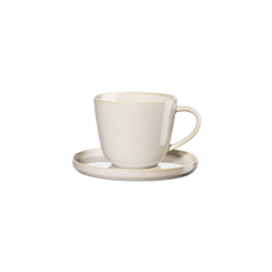 Coffee Cup with Saucer 250ml - Coppa Tofu Nude - Asa Selection ASA SELECTION ASA19020184