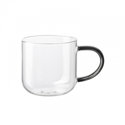 Taza Vidrio 400ml con Asa Gris - Coppa Glass - Asa Selection ASA SELECTION ASA20060495