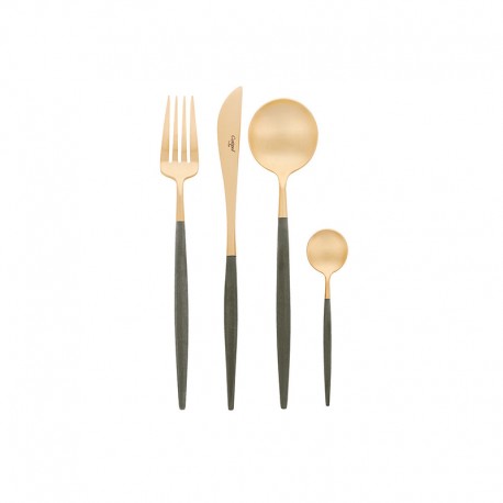 Cutlery Set with 24 Pieces Gold - Goa Black - Asa Selection ASA SELECTION ASA38100950