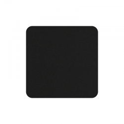 Set of 4 Coasters 10x10cm Charcoal - Soft Leather - Asa Selection