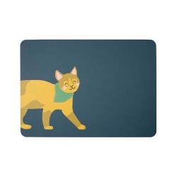 Mantel Individual Gato Kasimir - Kids Azul - Asa Selection