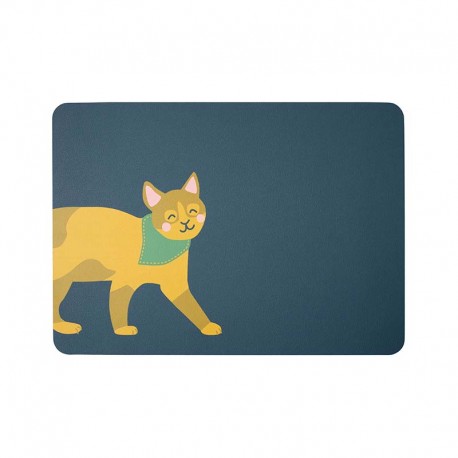 Mantel Individual Gato Kasimir - Kids Azul - Asa Selection ASA SELECTION ASA78836420