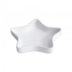 Prato em Estrela Branco ø12cm - X-mas - Asa Selection