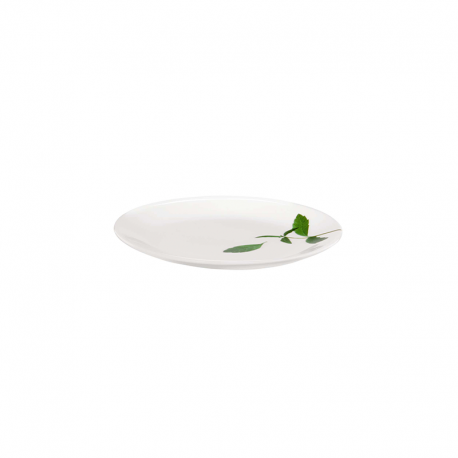 Prato de Sobremesa Pequeno Ø14,5cm - Leaves Branco E Verde - Asa Selection ASA SELECTION ASA1906313