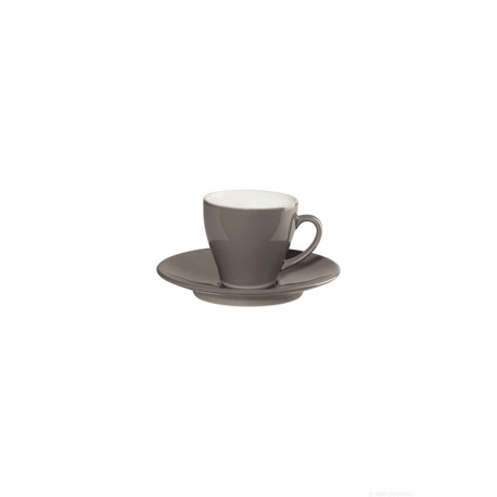 Espresso Cup with Saucer Taupe - Café Ti Amo - Asa Selection ASA SELECTION ASA22010127