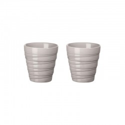 Set of 2 Thermo Mugs Espresso Twist Grey - Thermo - Asa Selection ASA SELECTION ASA33711024