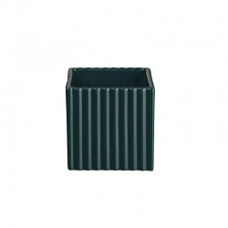 Planter with Grooves 10Cm - Quadro Petrol - Asa Selection ASA SELECTION ASA46101121