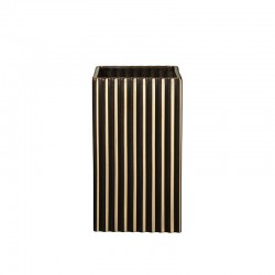 Vase 21Cm with Grooves Gold - Quadro - Asa Selection ASA SELECTION ASA46106425